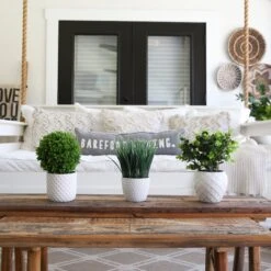 10" Artificial Boxwood Topiary Plant With Decorative Planter -Artificial Flowers Sale artificial 10 artificial boxwood topiary plant with decorative planter plant in planter nearly natural 605181