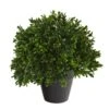 10” Boxwood Topiary Artificial Plant UV Resistant (Indoor/Outdoor) -Artificial Flowers Sale artificial 10 boxwood topiary artificial plant uv resistant indooroutdoor nearly natural 608735