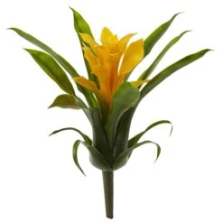 10” Bromeliad Artificial Flower (Set Of 6) -Artificial Flowers Sale artificial 10 bromeliad artificial flower set of 6 nearly natural yellow 947488