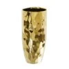 10” Designer Gold Cylinder Vase -Artificial Flowers Sale artificial 10 designer gold cylinder vase nearly natural 700218