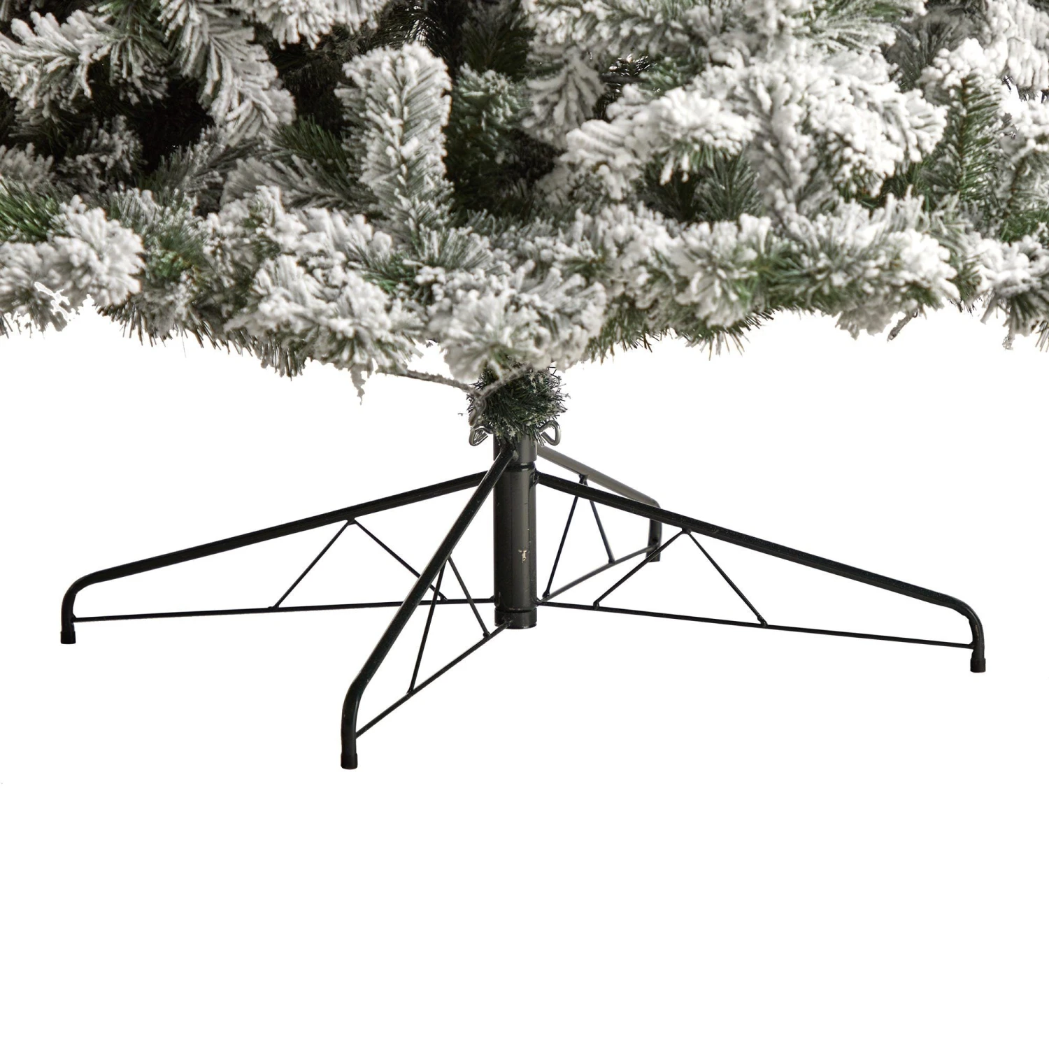 10' Flocked West Virginia Fir Artificial Christmas Tree With 800 Warm White LED Lights And 1680 Tips 8 10' Flocked West Virginia Fir Artificial Christmas Tree With 800 Warm White LED Lights And 1680 Tips - Image 6