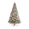 10' Flocked West Virginia Fir Artificial Christmas Tree With 800 Warm White LED Lights And 1680 Tips -Artificial Flowers Sale artificial 10 flocked west virginia fir artificial christmas tree with 800 clear led lights and 1680 tips nearly natural 241637