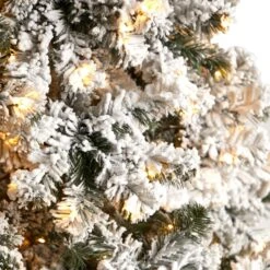 10' Flocked West Virginia Fir Artificial Christmas Tree With 800 Warm White LED Lights And 1680 Tips 13 10' Flocked West Virginia Fir Artificial Christmas Tree With 800 Warm White LED Lights And 1680 Tips -Artificial Flowers Sale artificial 10 flocked west virginia fir artificial christmas tree with 800 clear led lights and 1680 tips nearly natural 410172