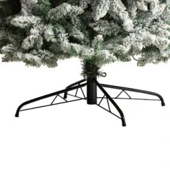 10’ Slim Flocked Montreal Fir Artificial Christmas Tree -Artificial Flowers Sale artificial 10 slim flocked montreal fir tree with 800 warm white led lights and 2420 bendable branches nearly natural 453585