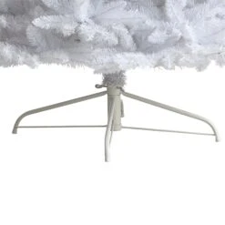 10’ Slim White Artificial Christmas Tree With 800 Warm White LED Lights And 2420 Bendable Branches -Artificial Flowers Sale artificial 10 slim white artificial christmas tree with 800 warm white led lights and 2420 bendable branches nearly natural 329846