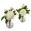 11” Peony With Vase (Set Of 2) 2 11” Peony With Vase (Set Of 2) -Artificial Flowers Sale artificial 11 peony with vase set of 2 nearly natural 478796