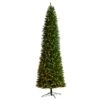 11’ Slim Green Mountain Pine Christmas Tree With 950 Clear LED Lights And 2836 Bendable Branches 1 11’ Slim Green Mountain Pine Christmas Tree With 950 Clear LED Lights And 2836 Bendable Branches -Artificial Flowers Sale artificial 11 slim green mountain pine christmas tree with 950 clear led lights and 2836 bendable branches nearly natural 614271