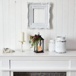 12" Holiday Berries And Greenery Metal Lantern Table Christmas Arrangement With LED Candle Included" 9 12" Holiday Berries And Greenery Metal Lantern Table Christmas Arrangement With LED Candle Included" -Artificial Flowers Sale artificial 12 holiday berries and greenery metal lantern table christmas arrangement with led candle included nearly natural 442347