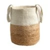 12.5” Handmade Natural Jute And CottonPlanter 1 12.5” Handmade Natural Jute And CottonPlanter -Artificial Flowers Sale artificial 125 handmade natural jute and cotton basket nearly natural 562918