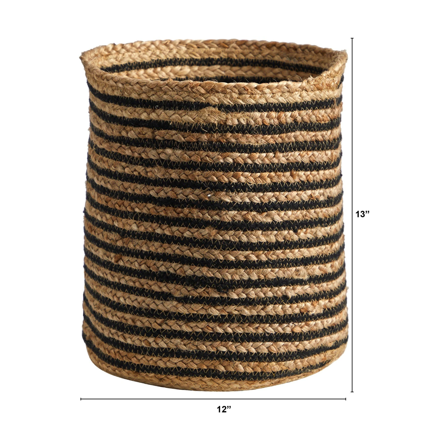 13.5” Handmade Natural Jute Planter 4 13.5” Handmade Natural Jute Planter - Image 2