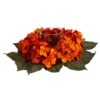 14” Autumn Hydrangea Artificial Candelabrum Arrangement -Artificial Flowers Sale artificial 14 autumn hydrangea artificial candelabrum arrangement nearly natural 564153