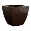 14” Embossed Metal Scroll Planter -Artificial Flowers Sale artificial 14 embossed metal scroll planter nearly natural brown 370755