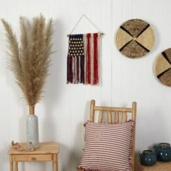 14” X 18” Handmade American Flag “Americana” Macrame Wall Hanging Art Decor 7 14” X 18” Handmade American Flag “Americana” Macrame Wall Hanging Art Decor -Artificial Flowers Sale artificial 14 x 18 handmade american flag americana macrame wall hanging art decor nearly natural 802936