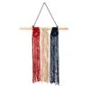 14” X 24” Red White And Blue “Americana” Macrame Wall Hanging Art Decor -Artificial Flowers Sale artificial 14 x 24 red white and blue americana macrame wall hanging art decor nearly natural 112873