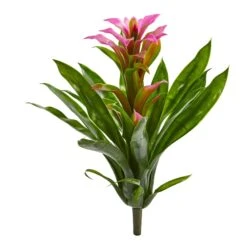 15” Artificial Bromeliad Flower (Set Of 4)