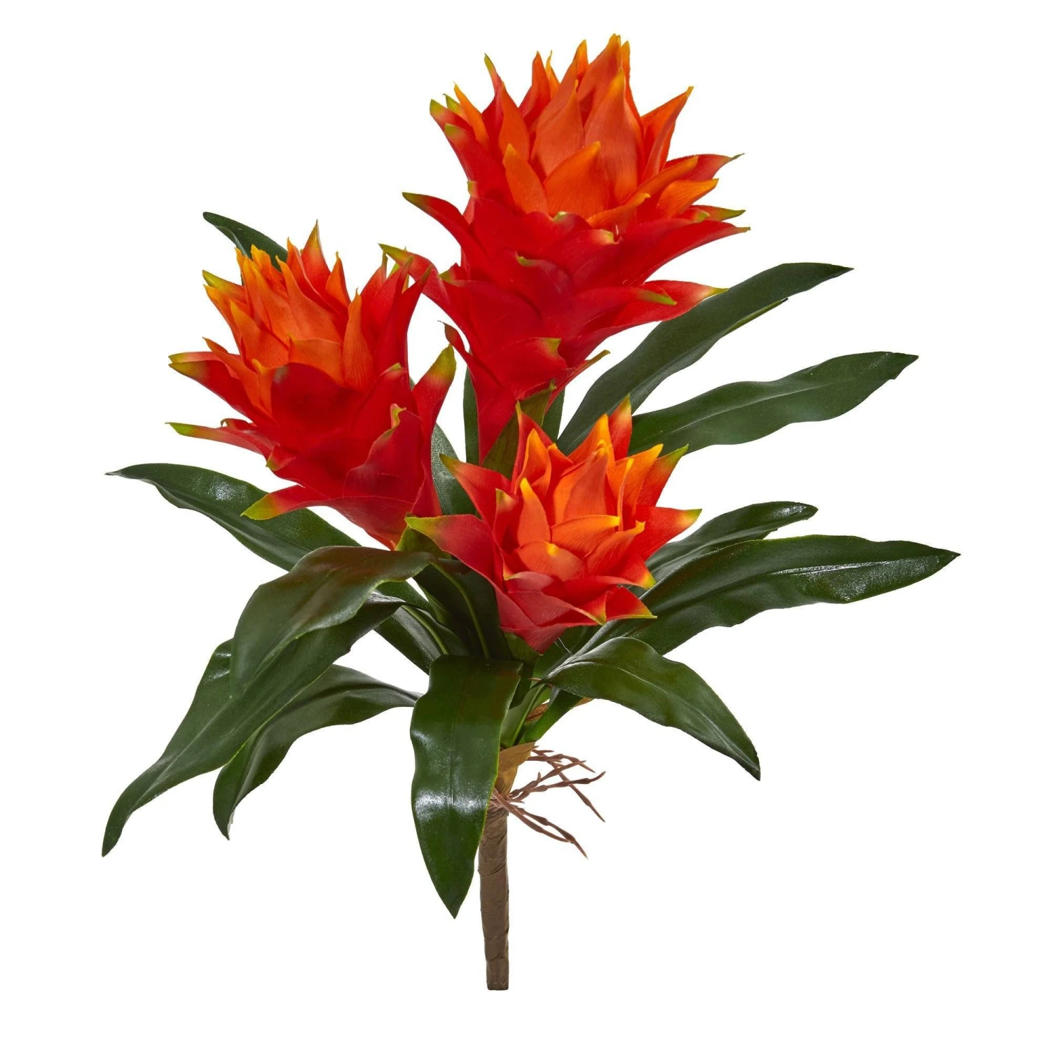 16” Triple Bromeliad Artificial Flower (Set Of 6) 3 16” Triple Bromeliad Artificial Flower (Set Of 6)