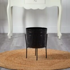 16” Farmhouse Metal Ribbed Planter 10 16” Farmhouse Metal Ribbed Planter -Artificial Flowers Sale artificial 16 farmhouse metal ribbed planter nearly natural 999041