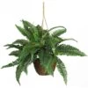 18" Artificial Boston Fern Silk Hanging Basket" -Artificial Flowers Sale artificial 18 artificial boston fern silk hanging basket nearly natural 416483
