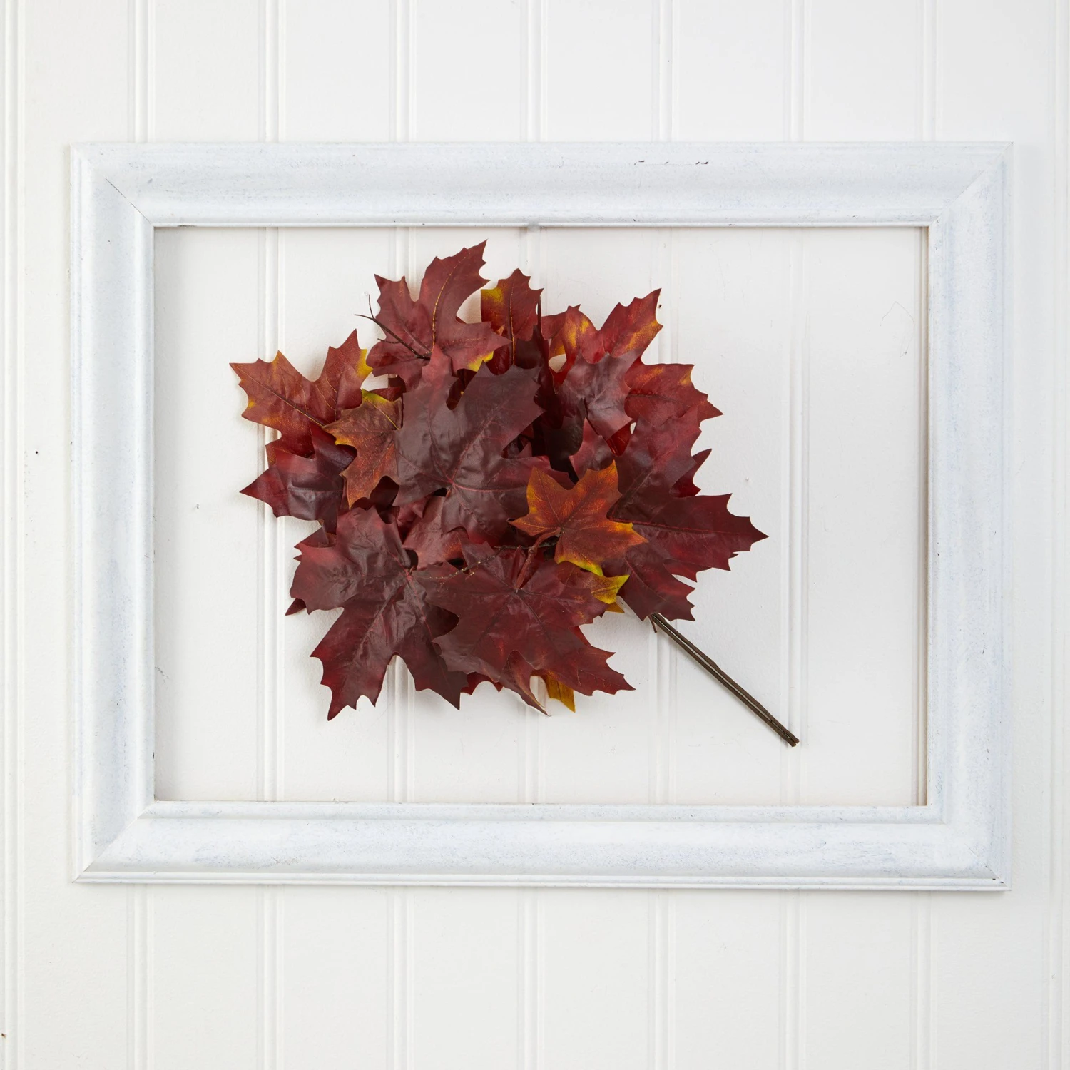 18” Autumn Maple Leaf Artificial Flower (Set Of 2) 3 18” Autumn Maple Leaf Artificial Flower (Set Of 2)