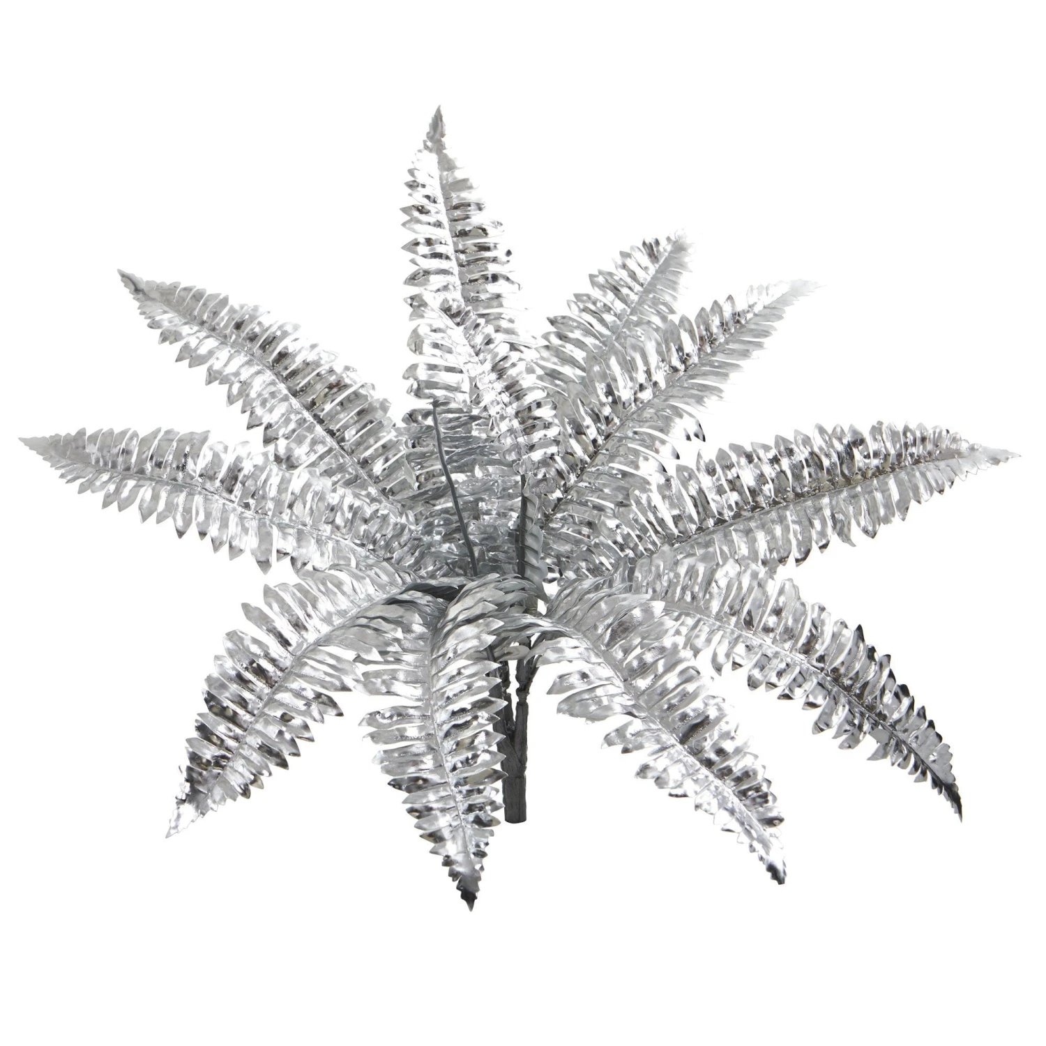 18” Metallic Boston Fern Artificial Plant (Set Of 12) 3 18” Metallic Boston Fern Artificial Plant (Set Of 12)