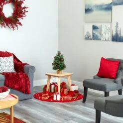 18” Mixed Pine Artificial Christmas Tree With Holly Berries, Pinecones, 35 Clear LED Lights And Burlap Base 16 18” Mixed Pine Artificial Christmas Tree With Holly Berries, Pinecones, 35 Clear LED Lights And Burlap Base -Artificial Flowers Sale artificial 18 mixed pine artificial christmas tree with holly berries pinecones 35 clear led lights and burlap base nearly natural 716399