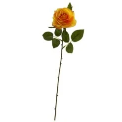 18” Artificial Rose Flower (Set Of 24) 13 18” Artificial Rose Flower (Set Of 24) -Artificial Flowers Sale artificial 18 rose artificial flower set of 24 nearly natural orange yellow 187225
