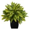 18” Tradescantia Artificial Plant In Black Metal Planter (Real Touch) -Artificial Flowers Sale artificial 18 tradescantia artificial plant in black metal planter real touch nearly natural 460868