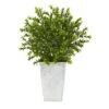 19” Boxwood Artificial Plant In Embossed White Planter (Indoor/Outdoor) 1 19” Boxwood Artificial Plant In Embossed White Planter (Indoor/Outdoor) -Artificial Flowers Sale artificial 19 boxwood artificial plant in embossed white planter indooroutdoor nearly natural 838050