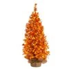 2' Harvest Halloween Artificial Christmas Tree Pre-Lit With 50 LED Lights In Burlap Base -Artificial Flowers Sale artificial 2 harvest halloween artificial christmas tree pre lit with 50 led lights in burlap base nearly natural 531255