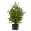 2’ Norfolk Island Pine “Natural Look” Artificial Christmas Tree In Decorative Planter -Artificial Flowers Sale artificial 2 norfolk island pine natural look artificial tree in decorative planter nearly natural 804873