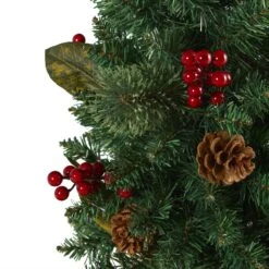 2’ Pine, Pinecone And Berries Artificial Christmas Tree With 35 LED Lights And 86 Bendable Branches 11 2’ Pine, Pinecone And Berries Artificial Christmas Tree With 35 LED Lights And 86 Bendable Branches -Artificial Flowers Sale artificial 2 pine pinecone and berries artificial christmas tree with 35 led lights and 86 bendable branches nearly natural 795910