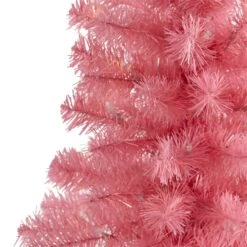2’ Pink Artificial Christmas Tree With 35 LED Lights And 72 Bendable Branches -Artificial Flowers Sale artificial 2 pink artificial christmas tree with 35 led lights and 72 bendable branches nearly natural 827122