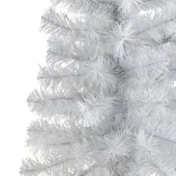 2’ White Artificial Christmas Tree With 35 LED Lights And 72 Bendable Branches -Artificial Flowers Sale artificial 2 white artificial christmas tree with 35 led lights and 72 bendable branches nearly natural 468773