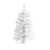 2’ White Artificial Christmas Tree With 35 LED Lights And 72 Bendable Branches