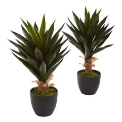 20" Agave Artificial Plant (Set Of 2)"