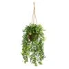 20” Baby Tear Artificial Plant In Hanging Basket
