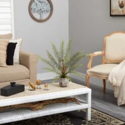 20” Fern Artificial Plant In Decorative Planter -Artificial Flowers Sale artificial 20 fern artificial plant in decorative planter nearly natural 565409