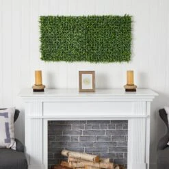 20” Grass Artificial Wall Mat (Indoor/Outdoor) (Set Of 2) Trellis -Artificial Flowers Sale artificial 20 grass artificial wall mat indooroutdoor set of 2 nearly natural 793641