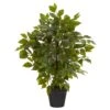 20” Mini Ficus Artificial Tree -Artificial Flowers Sale artificial 20 mini ficus artificial tree nearly natural 694986