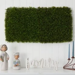 20” Mini Pordocarpus Artificial Wall Mat (Indoor/Outdoor) (Set Of 2) -Artificial Flowers Sale artificial 20 mini pordocarpus artificial wall mat indooroutdoor set of 2 nearly natural 577761