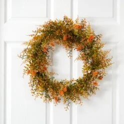21” Autumn Fern Artificial Wreath -Artificial Flowers Sale artificial 21 autumn fern artificial wreath wreath nearly natural 537721