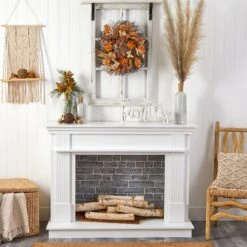 22” Autumn Dahlia And Berries Artificial Fall Wreath 11 22” Autumn Dahlia And Berries Artificial Fall Wreath -Artificial Flowers Sale artificial 22 autumn dahlia and berries artificial fall wreath nearly natural 439296