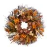 22” Autumn Dahlia And Berries Artificial Fall Wreath -Artificial Flowers Sale artificial 22 autumn dahlia and berries artificial fall wreath nearly natural 589476