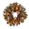 22” Autumn Hydrangea, Dried Lotus Pod Artificial Fall Wreath 1 22” Autumn Hydrangea, Dried Lotus Pod Artificial Fall Wreath -Artificial Flowers Sale artificial 22 autumn hydrangea dried lotus pod artificial fall wreath nearly natural 409604