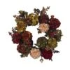 22" Autumn Hydrangea Peony Wreath" 1 22" Autumn Hydrangea Peony Wreath" -Artificial Flowers Sale artificial 22 autumn hydrangea peony wreath nearly natural 806257