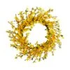 22” Forsythia Artificial Wreath -Artificial Flowers Sale artificial 22 forsythia artificial wreath nearly natural 125475