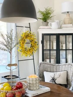 22” Forsythia Artificial Wreath 18 22” Forsythia Artificial Wreath -Artificial Flowers Sale artificial 22 forsythia artificial wreath nearly natural 600039