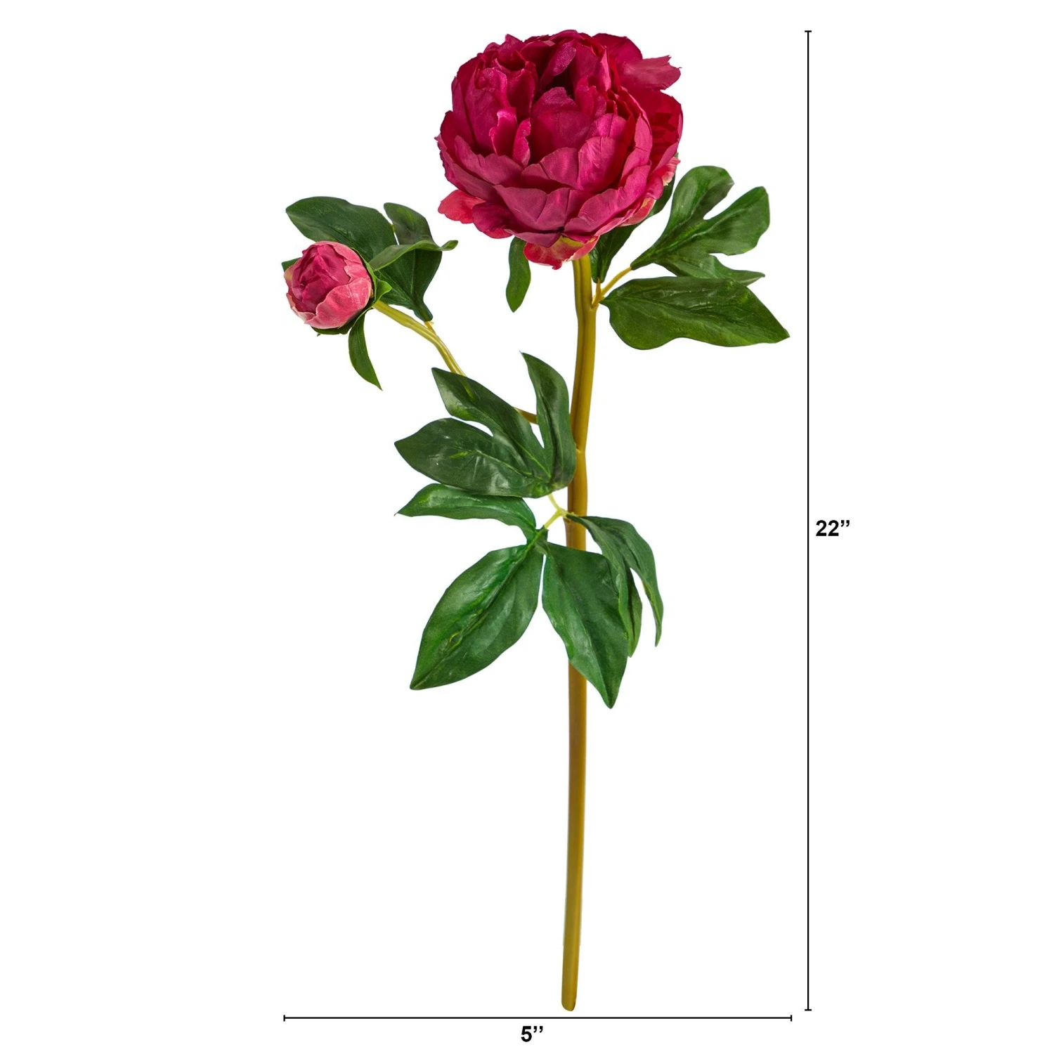 22” Peony Artificial Flower (Set Of 3) 4 22” Peony Artificial Flower (Set Of 3) - Image 2