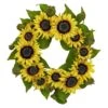 22" Sunflower Wreath" -Artificial Flowers Sale artificial 22 sunflower wreath nearly natural 480121