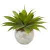 24" Agave In Sand Colored Bowl" -Artificial Flowers Sale artificial 24 agave in sand colored bowl nearly natural 293593